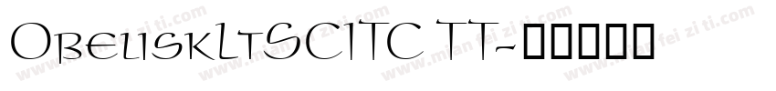 ObeliskLtSCITC TT字体转换